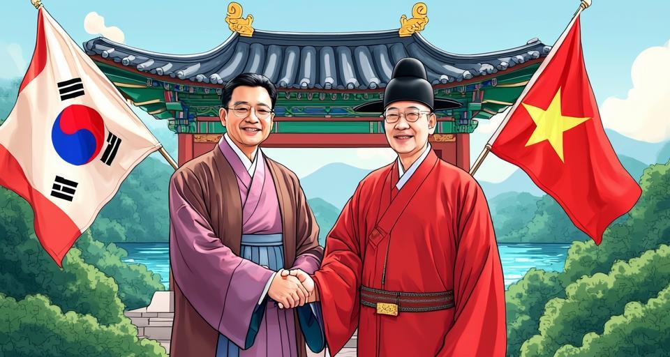 韩越领导人同意加强经济合作并扩大市场开放