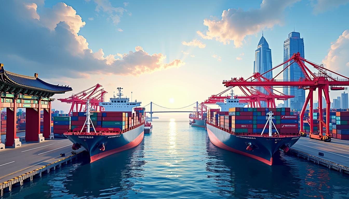 2025年前11个月中国和韩国贸易平稳增长